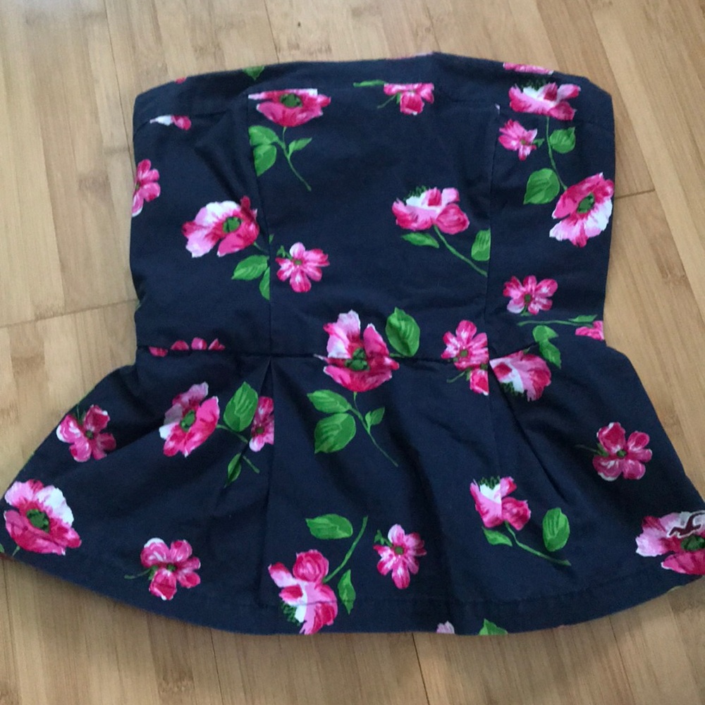 Hollister floral tube top